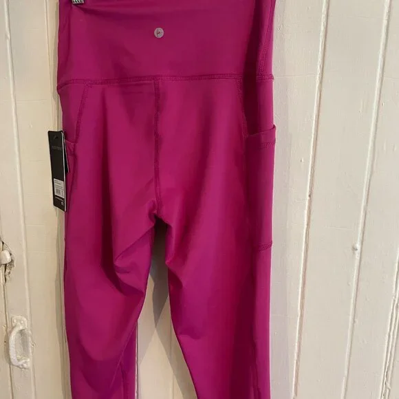 90 Degree By Reflex, Leggings SMALL, Lana Everyday LUX Crop Tight, Fuchsia PINK - Picture 9 of 10